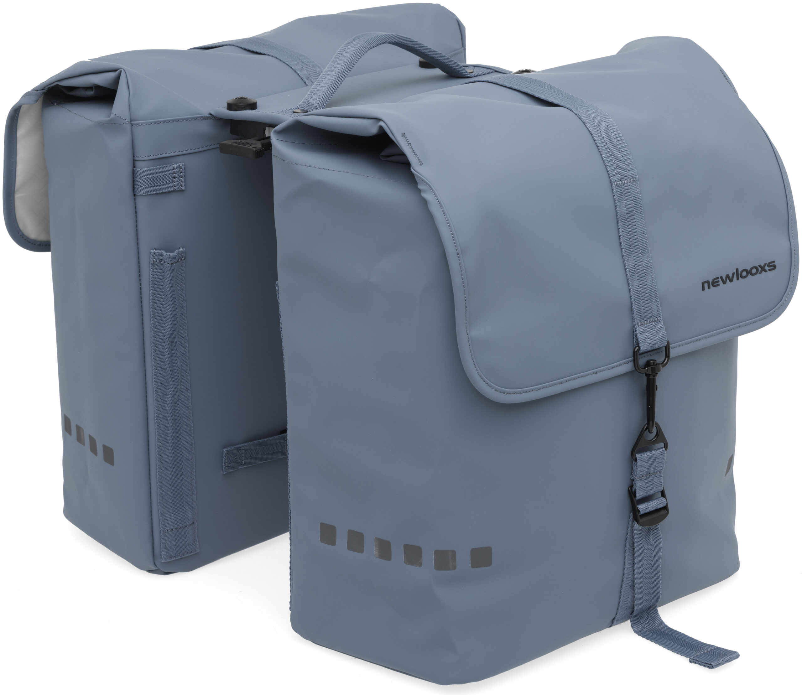 Dubbele fietstas New Looxs Odense MIK 2.0 39 liter 34 x 16 x 38 cm (x2) - Lichtblauw