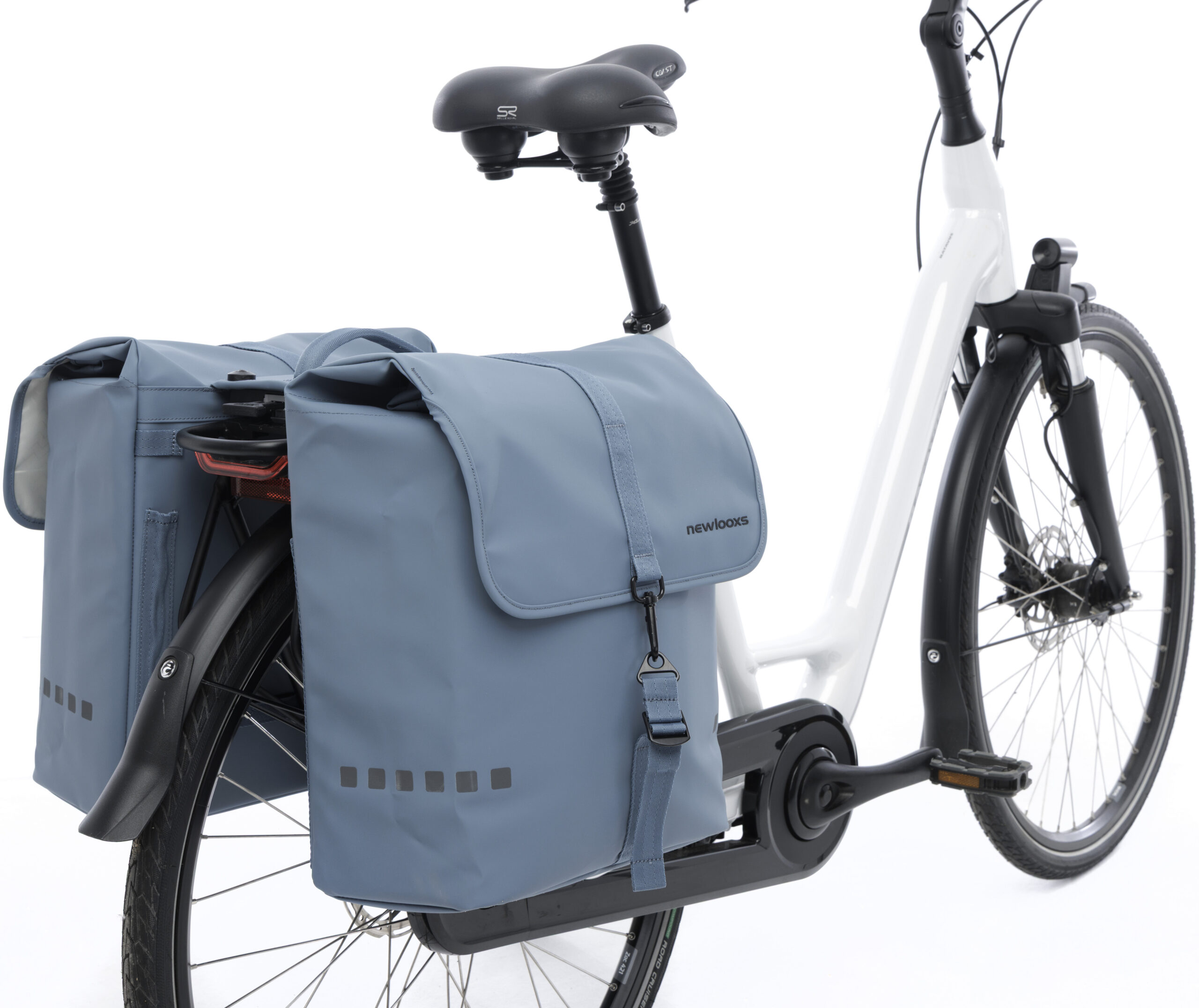 Dubbele fietstas New Looxs Odense MIK 2.0 39 liter 34 x 16 x 38 cm (x2) - Lichtblauw - Afbeelding 5
