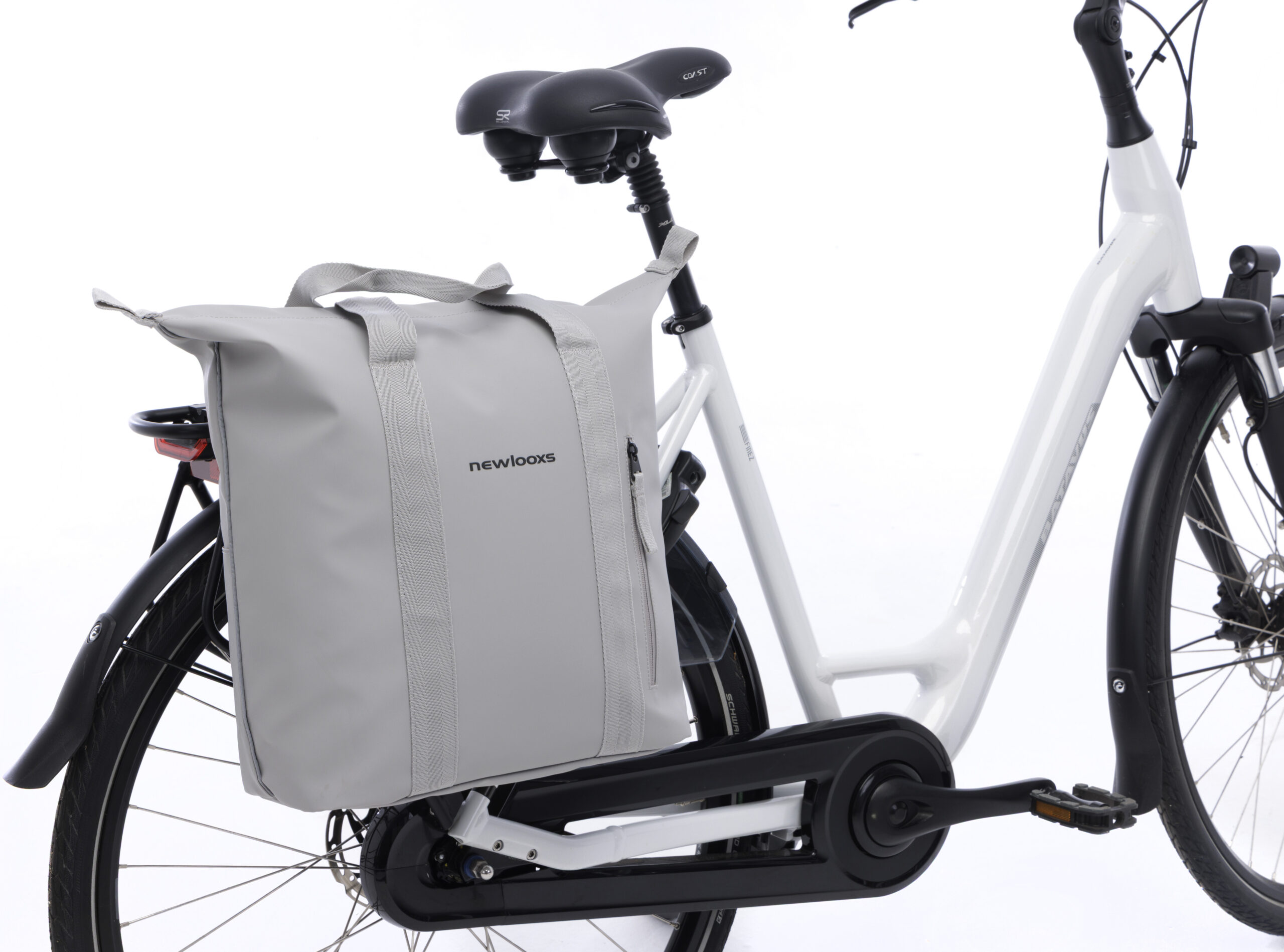 Enkele fietstas New Looxs Odense Kota 35 x 18 x 36 cm - Lichtgrijs - Afbeelding 7
