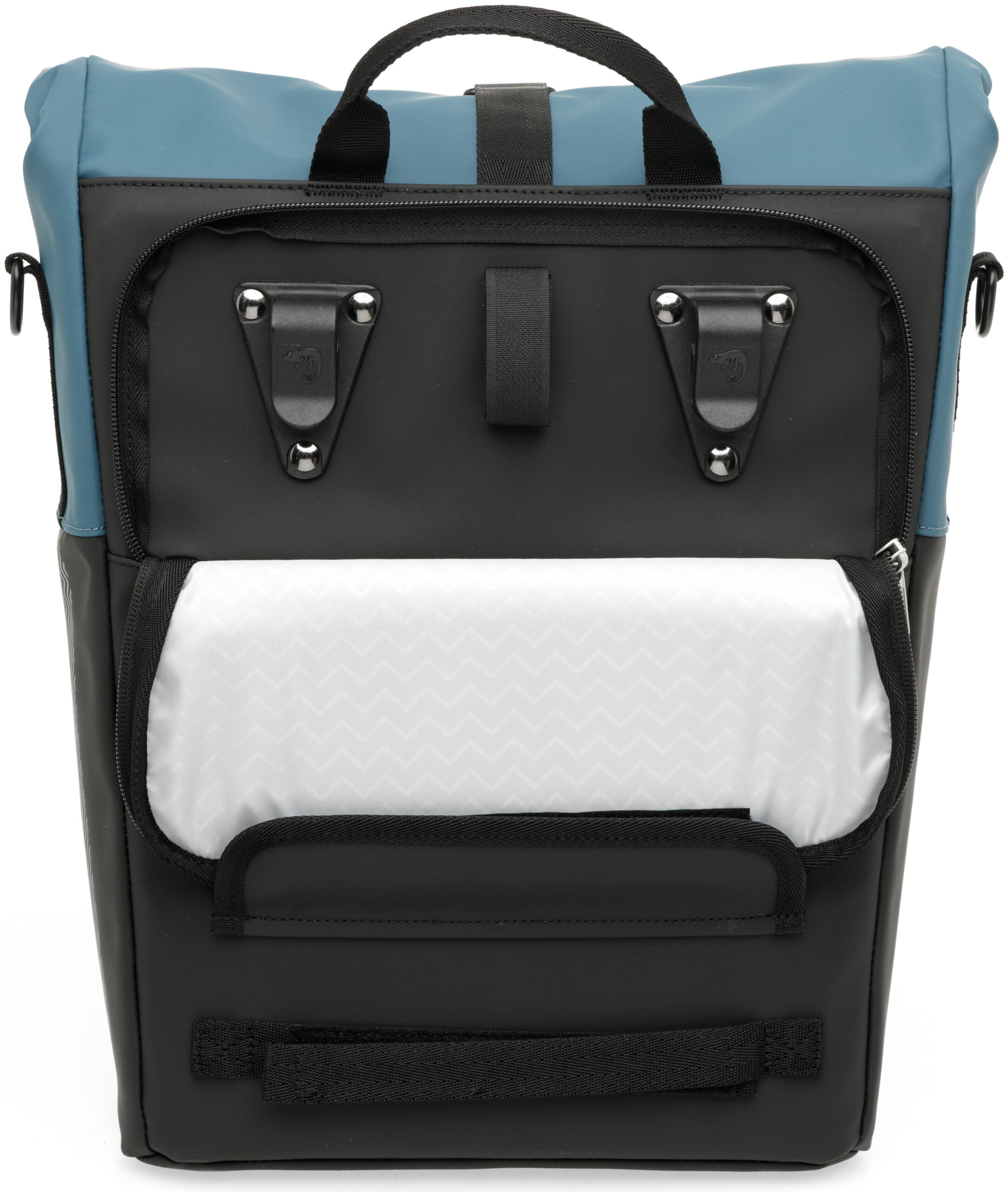 Fietsshopper New Looxs Nyborg 17 liter 30 x 17 x 37 cm - Petrol/zwart - Afbeelding 3