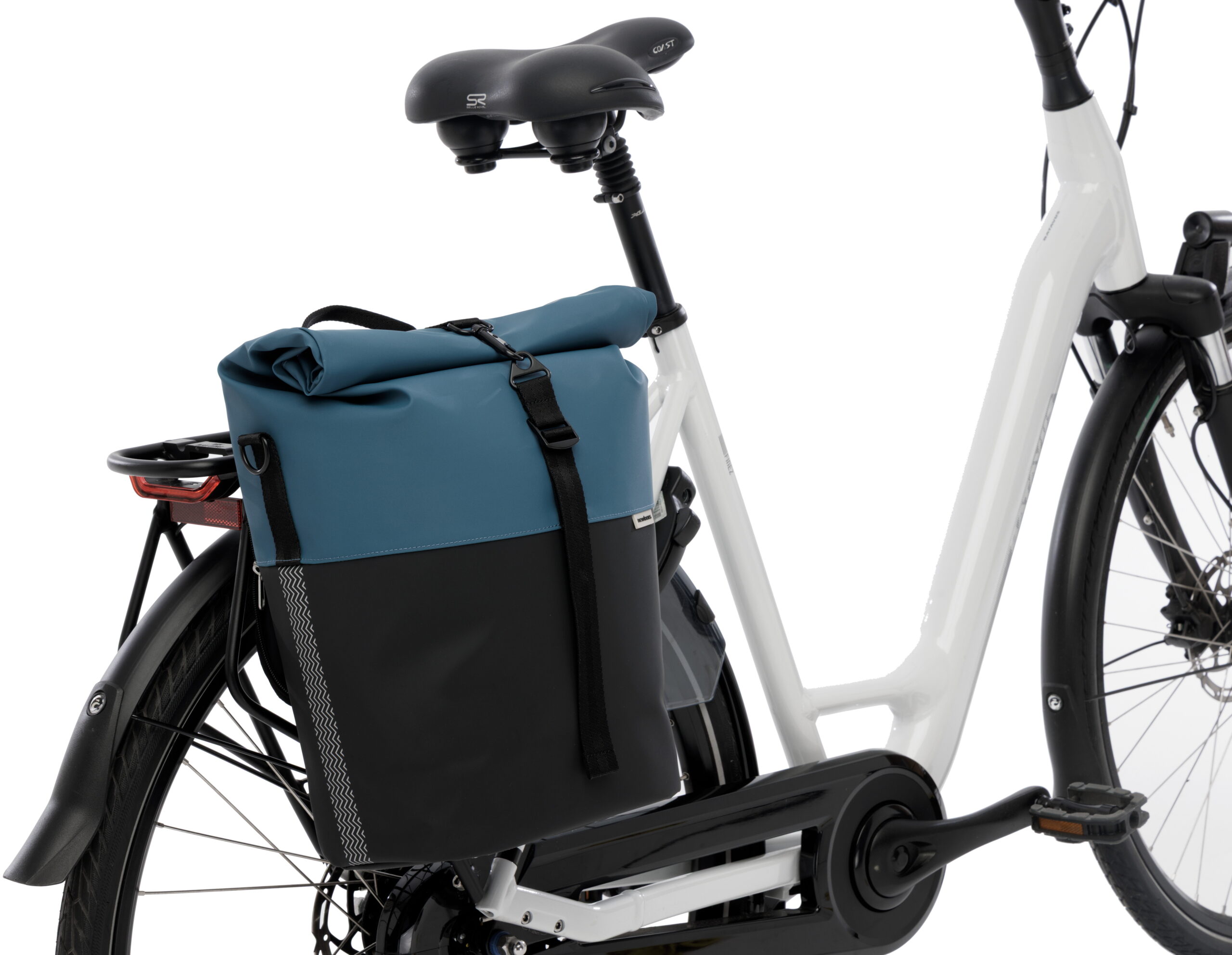 Fietsshopper New Looxs Nyborg 17 liter 30 x 17 x 37 cm - Petrol/zwart - Afbeelding 5