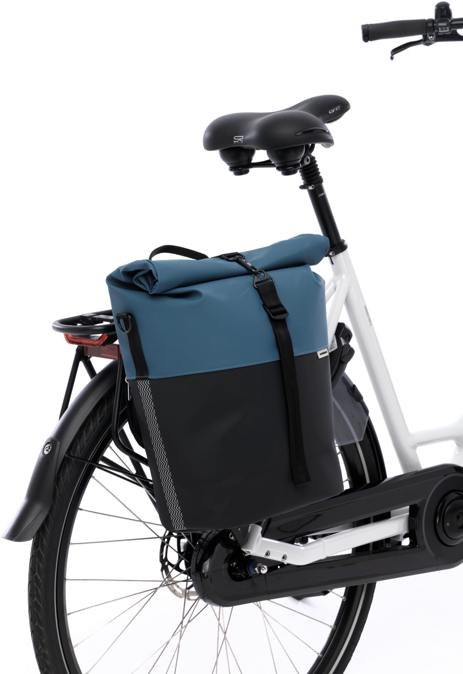 Fietsshopper New Looxs Nyborg 17 liter 30 x 17 x 37 cm - Petrol/zwart - Afbeelding 6