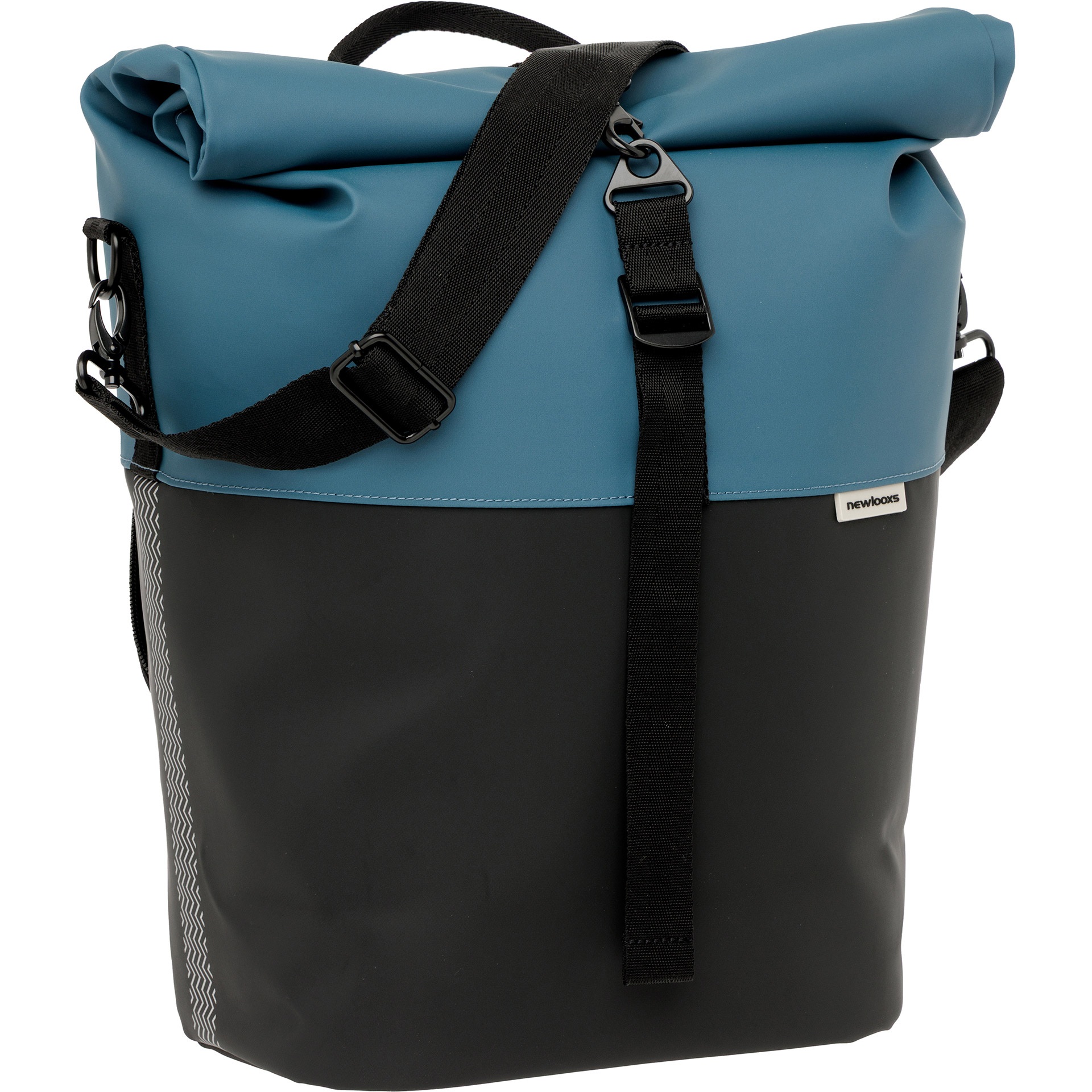 Fietsshopper New Looxs Nyborg 17 liter 30 x 17 x 37 cm - Petrol/zwart