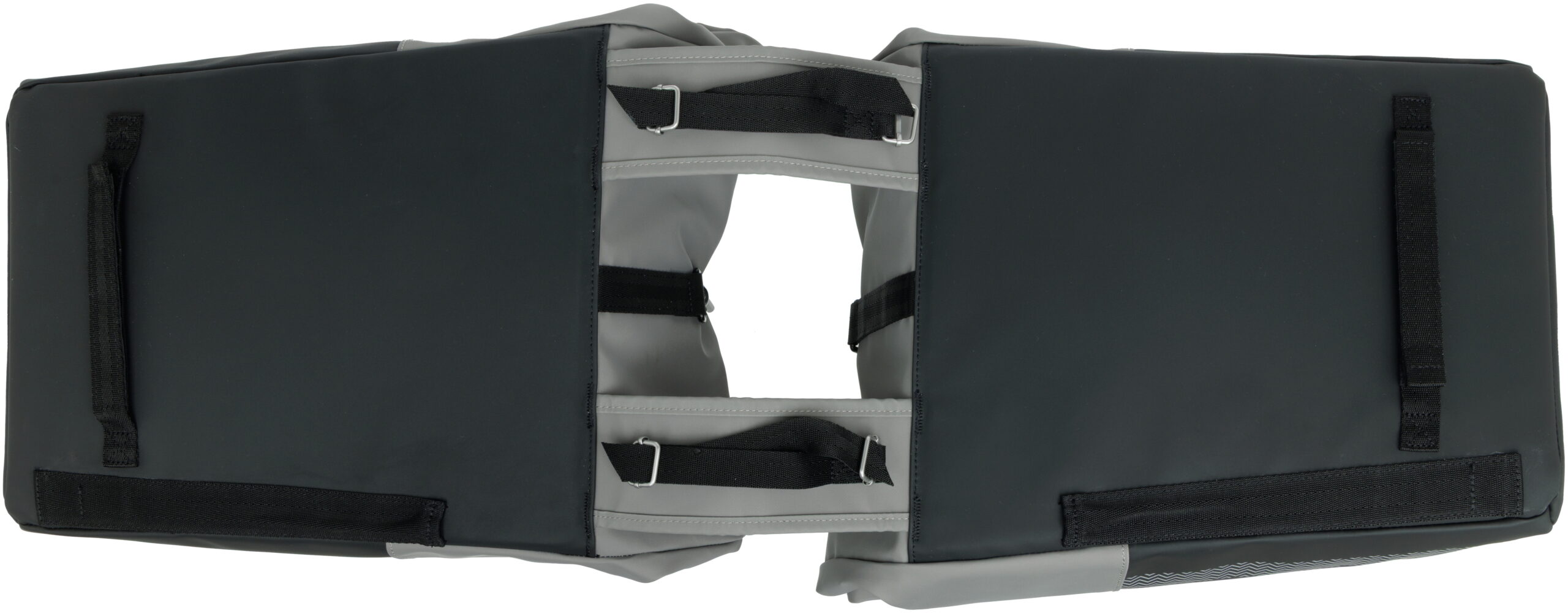 Dubbele fietstas New Looxs Nyborg 34 liter - 30 x 17 x 37cm (x2) - Grijs/zwart - Afbeelding 6