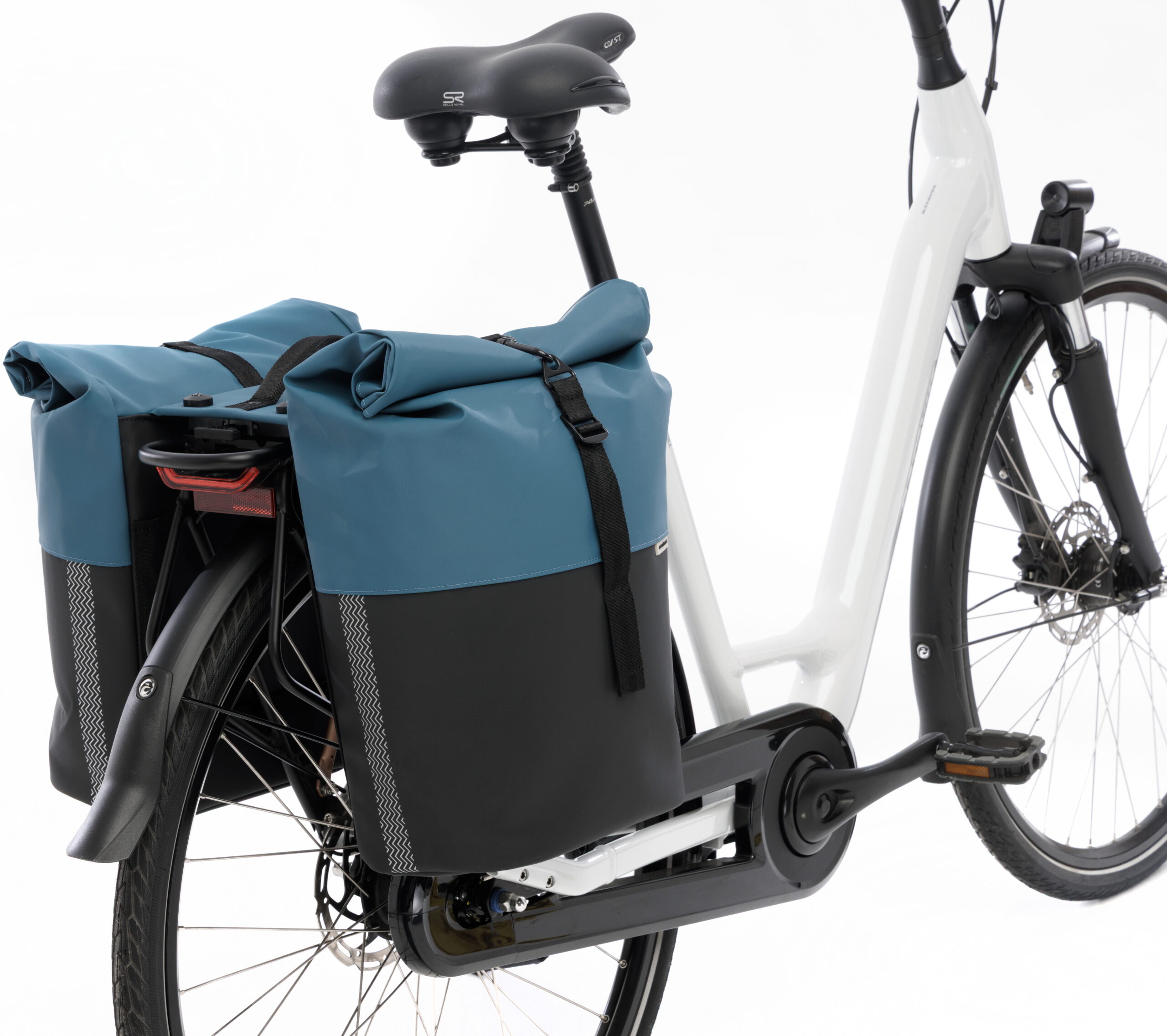 Dubbele fietstas New Looxs Nyborg MIK 2.0 34 liter 30 x 17 x 37 cm (x2) - Petrol/zwart - Afbeelding 5