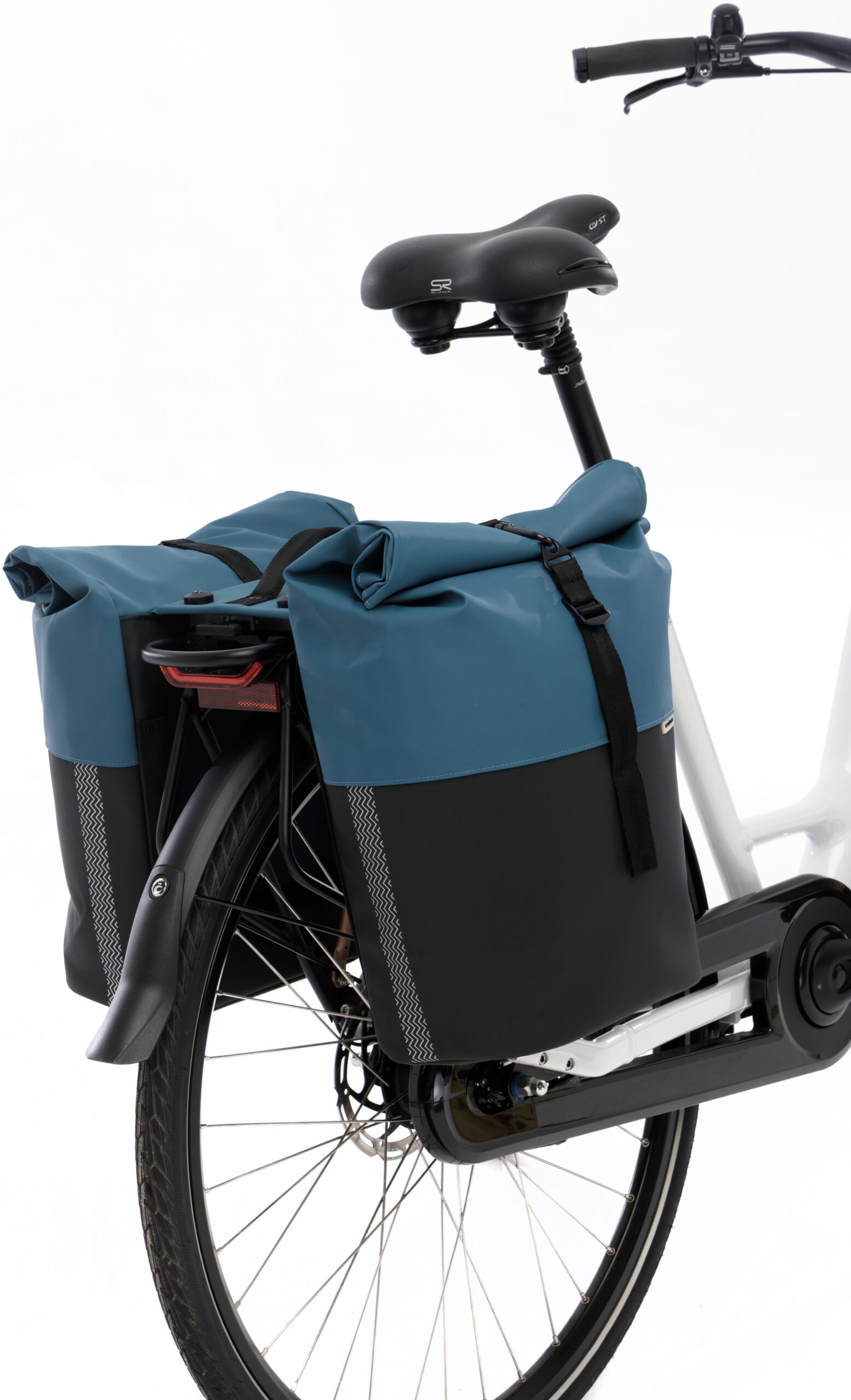 Dubbele fietstas New Looxs Nyborg MIK 2.0 34 liter 30 x 17 x 37 cm (x2) - Petrol/zwart - Afbeelding 6