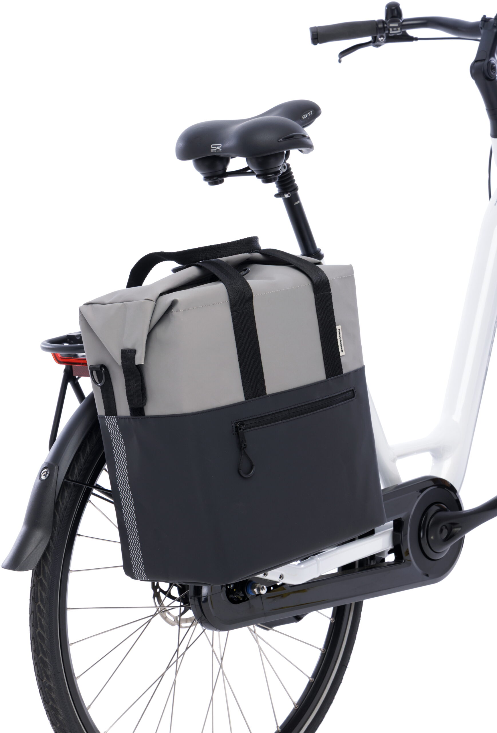Fietsshopper New Looxs Nyborg 37 x 19 x 37 cm - Grijs/zwart - Afbeelding 6