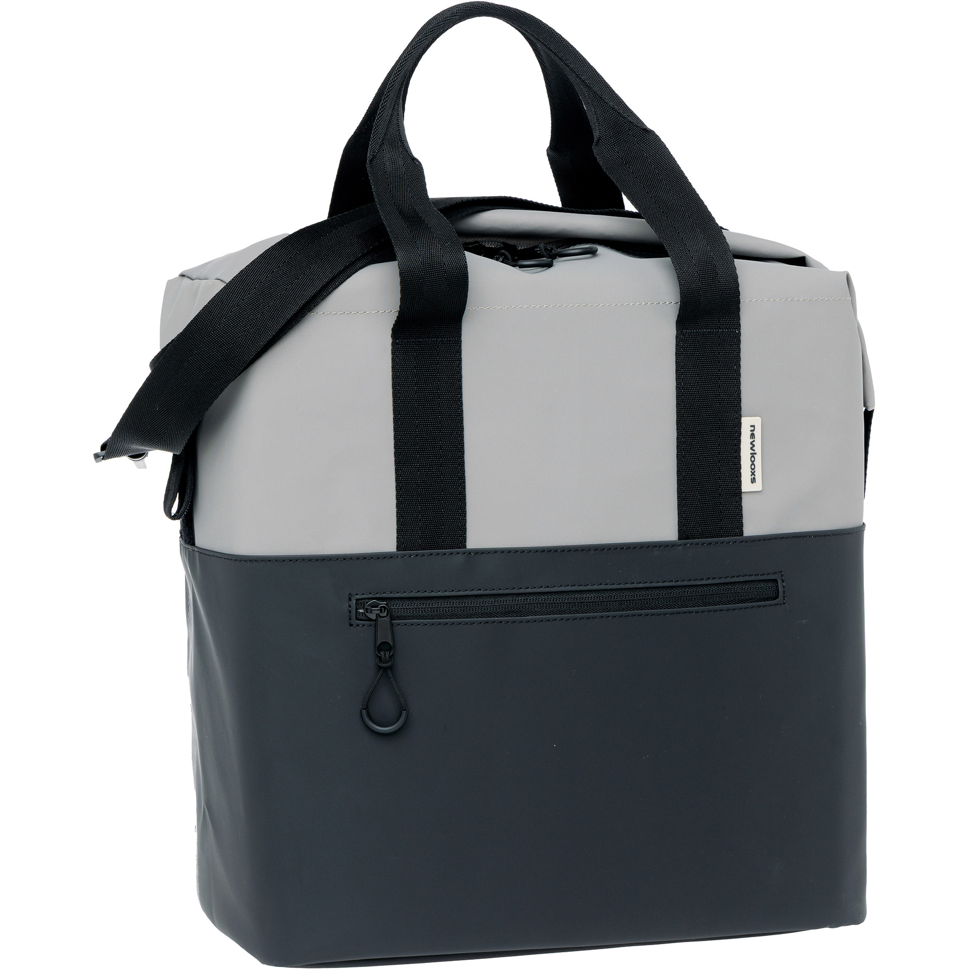 Fietsshopper New Looxs Nyborg 37 x 19 x 37 cm - Grijs/zwart