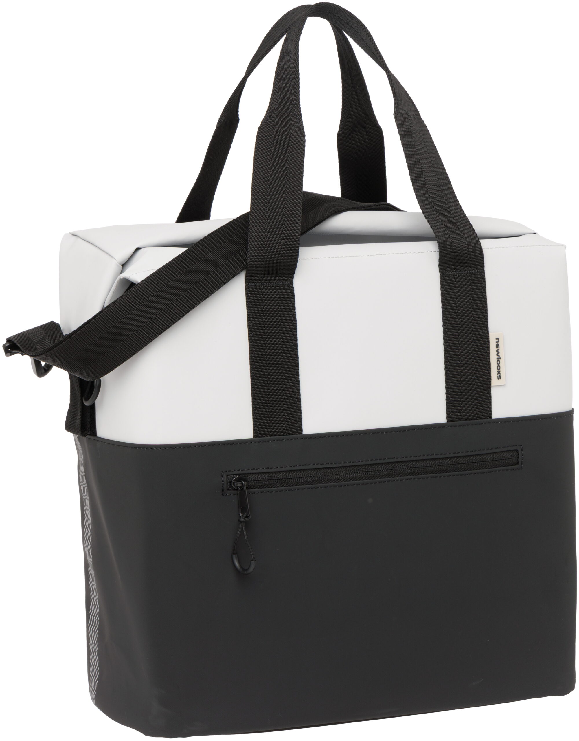 Fietsshopper New Looxs Nyborg 37 x 19 x 37 cm - Lichtgrijs/zwart
