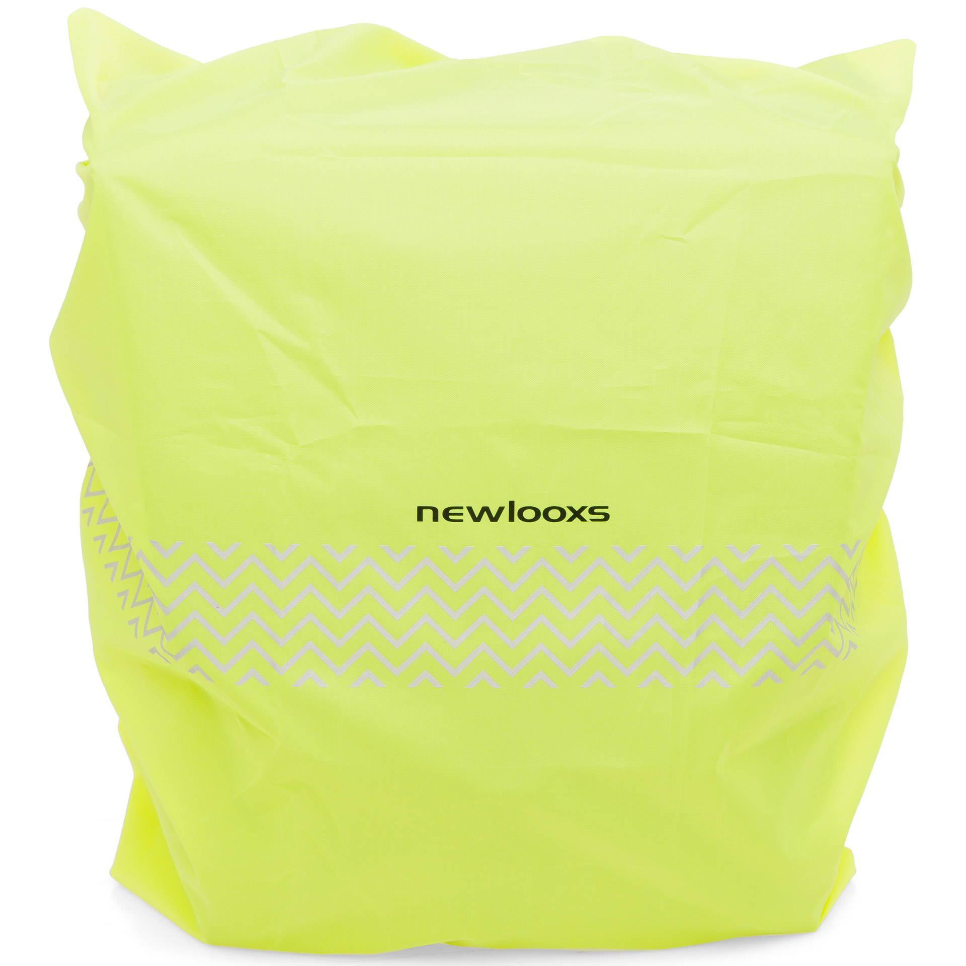 Regenhoes New Looxs voor enkele fietstassen, 50 x 55 cm - Neongeel