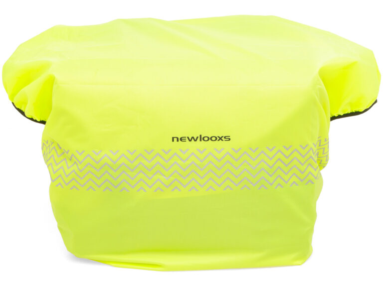 Regenhoes New Looxs voor dubbele fietstassen, 50 x 55 cm (2x) - Neongeel