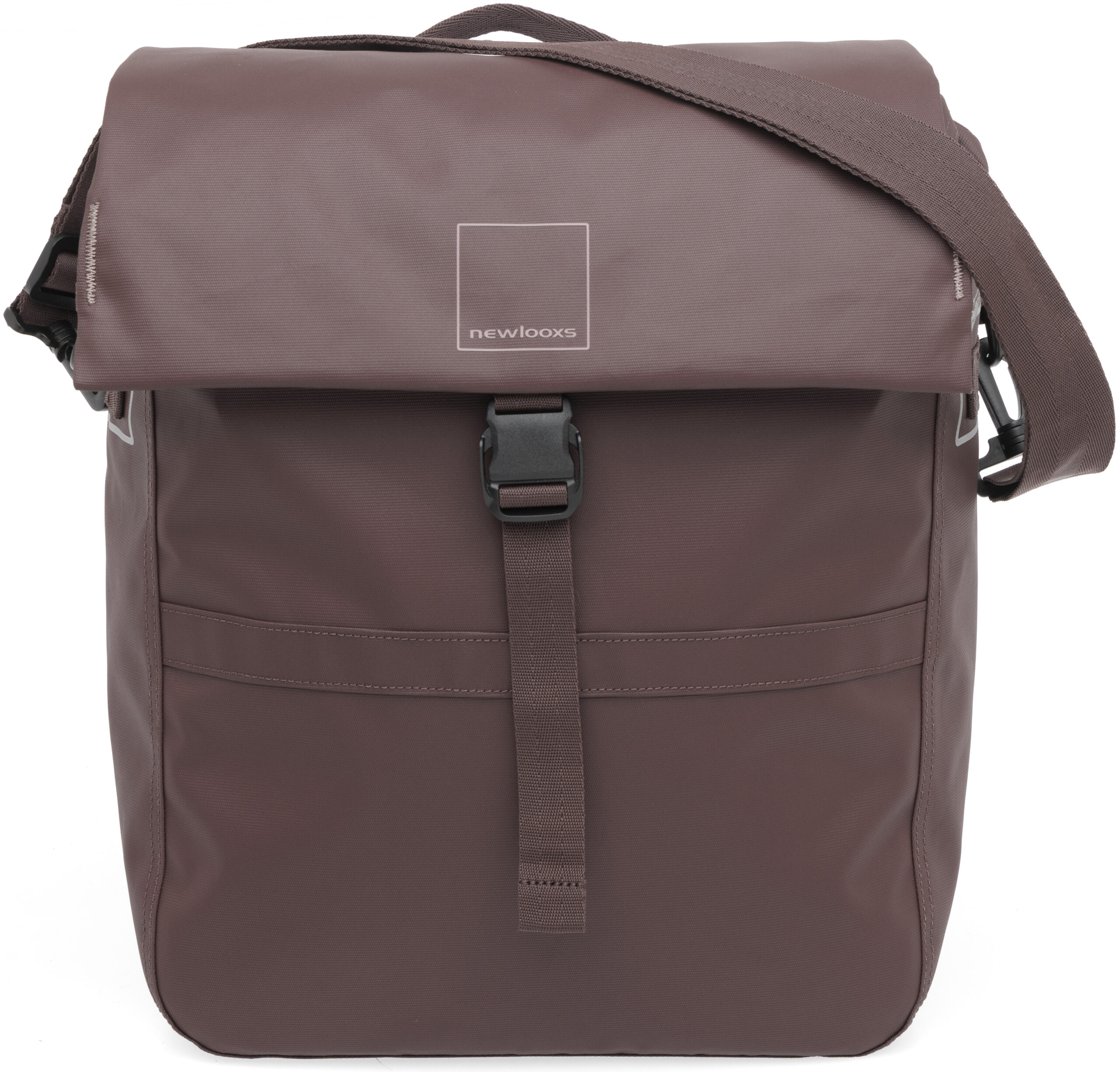 Enkele fietstas New Looxs Leeds Single - 19 liter - 33 x 18 x 38 cm - Chocoladebruin - Afbeelding 4