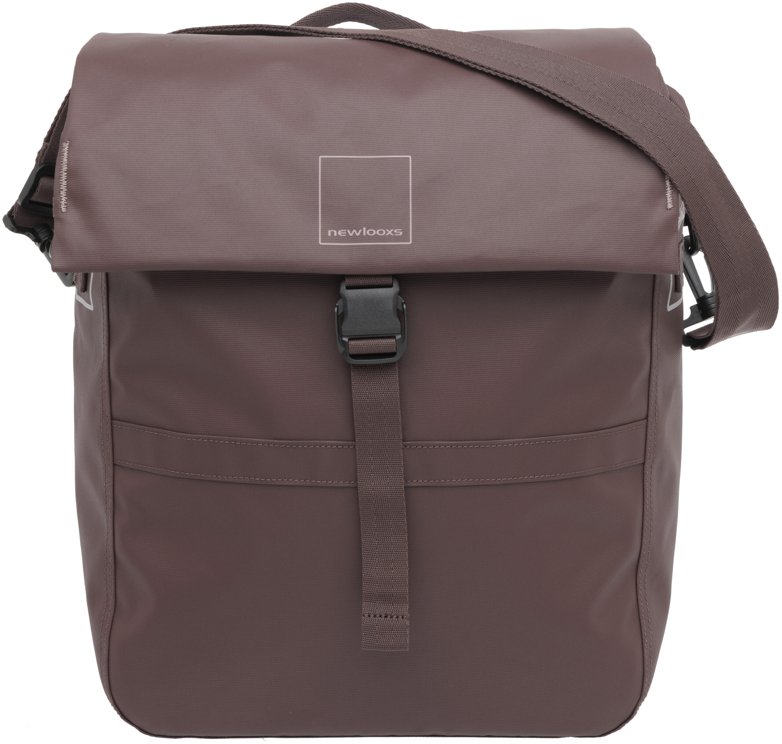 Enkele fietstas New Looxs Leeds Single - 19 liter - 33 x 18 x 38 cm - Chocoladebruin - Afbeelding 9