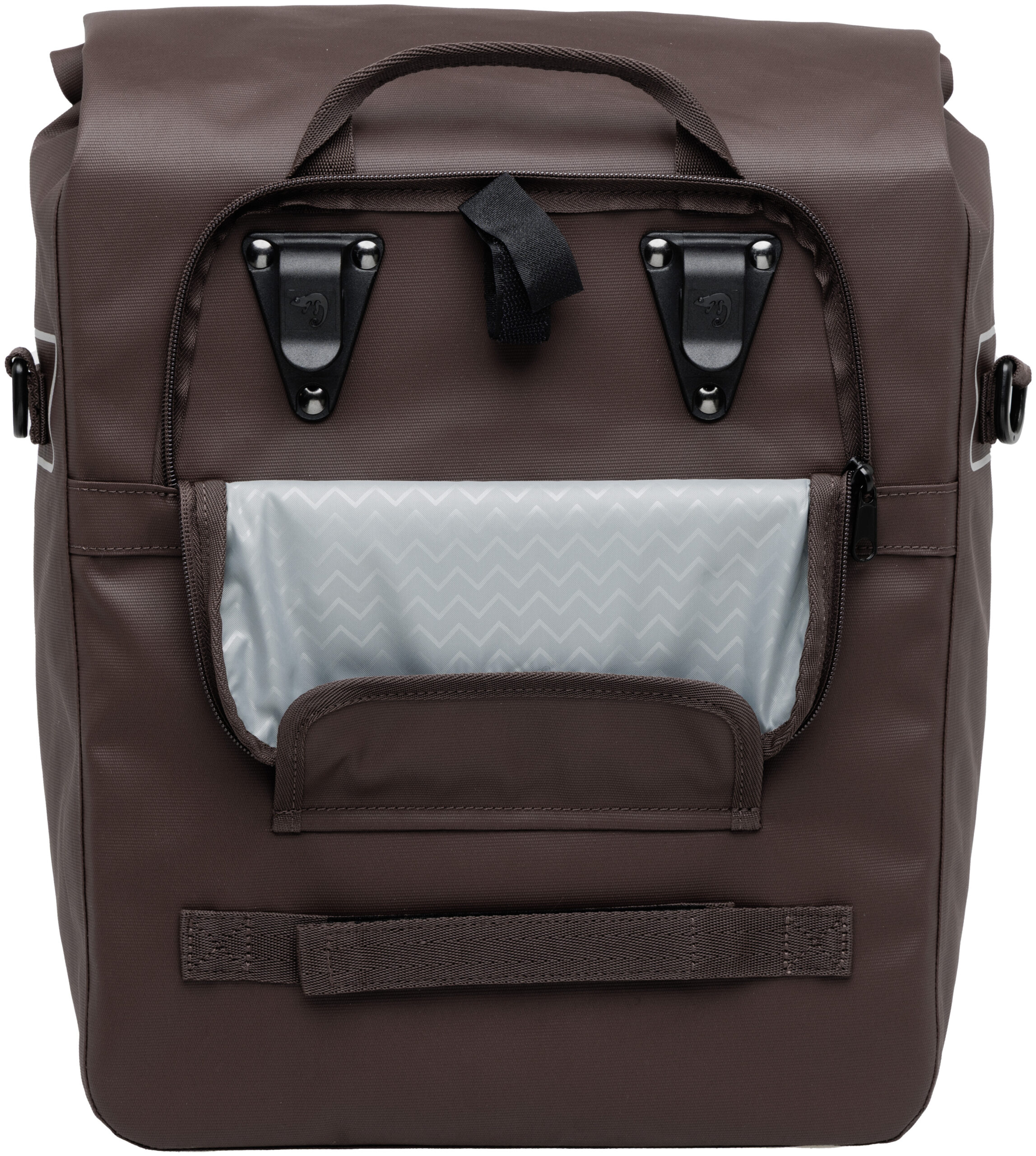 Enkele fietstas New Looxs Leeds Single - 19 liter - 33 x 18 x 38 cm - Chocoladebruin - Afbeelding 10