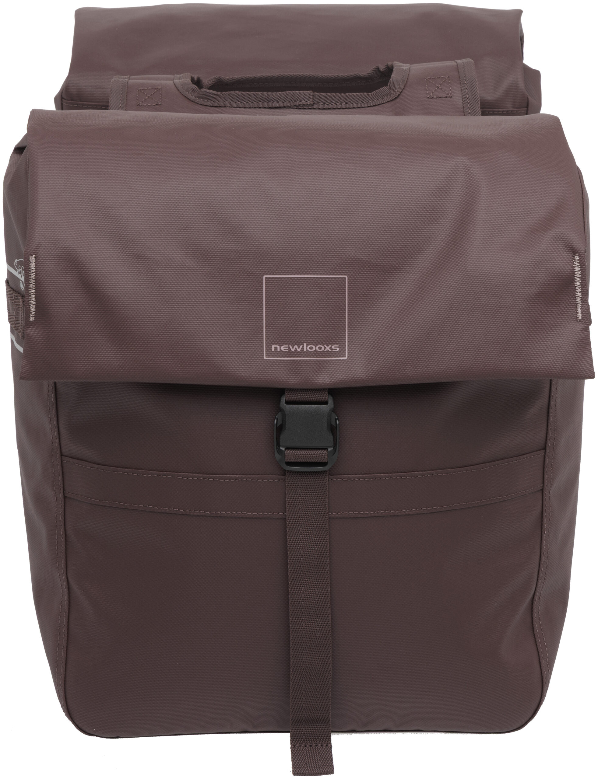 Dubbele fietstas New Looxs Leeds Double - 38 liter - 33 x 18 x 38 cm (2x) - Chocoladebruin - Afbeelding 7