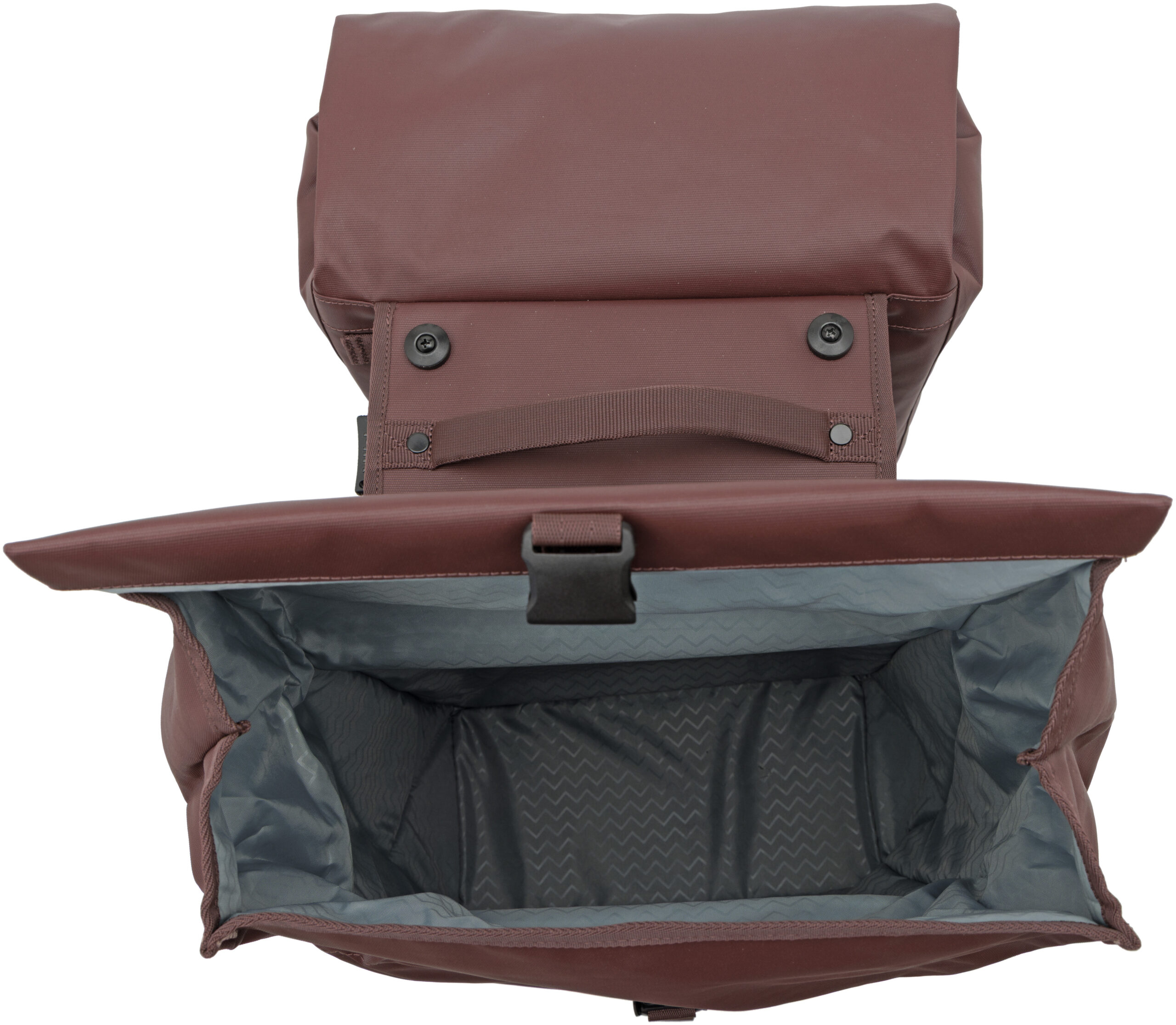 Dubbele fietstas New Looxs Leeds Double MIK 2.0 - 38 liter - 33 x 18 x 38 cm (2x) - Chocoladebruin - Afbeelding 4