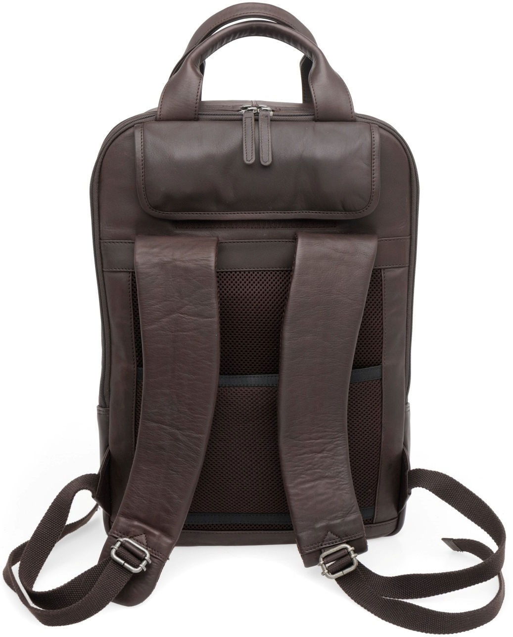 Leren rugzak New Looxs Nevada 20 liter 31 x 16 x 45 cm - Bruin - Afbeelding 5