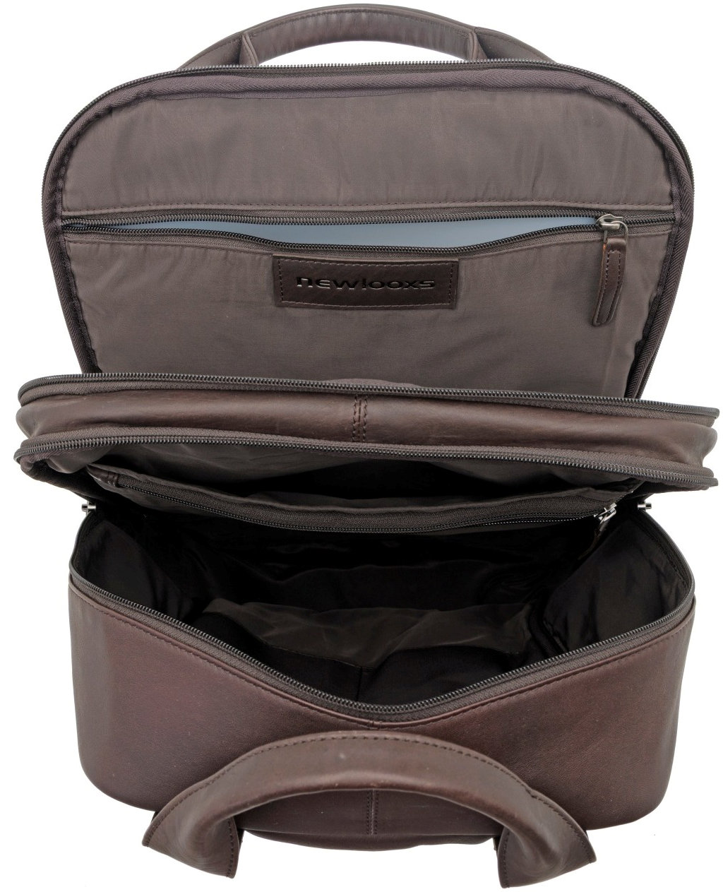 Leren rugzak New Looxs Nevada 20 liter 31 x 16 x 45 cm - Bruin - Afbeelding 6
