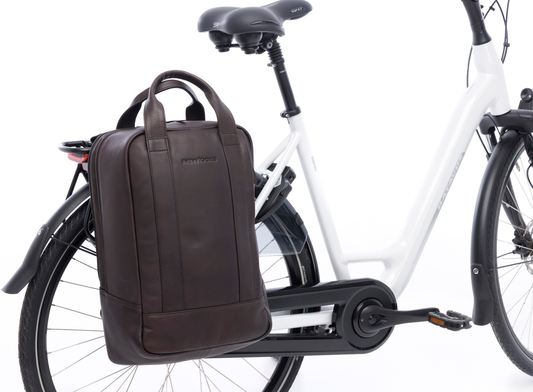 Leren rugzak New Looxs Nevada 20 liter 31 x 16 x 45 cm - Bruin - Afbeelding 8
