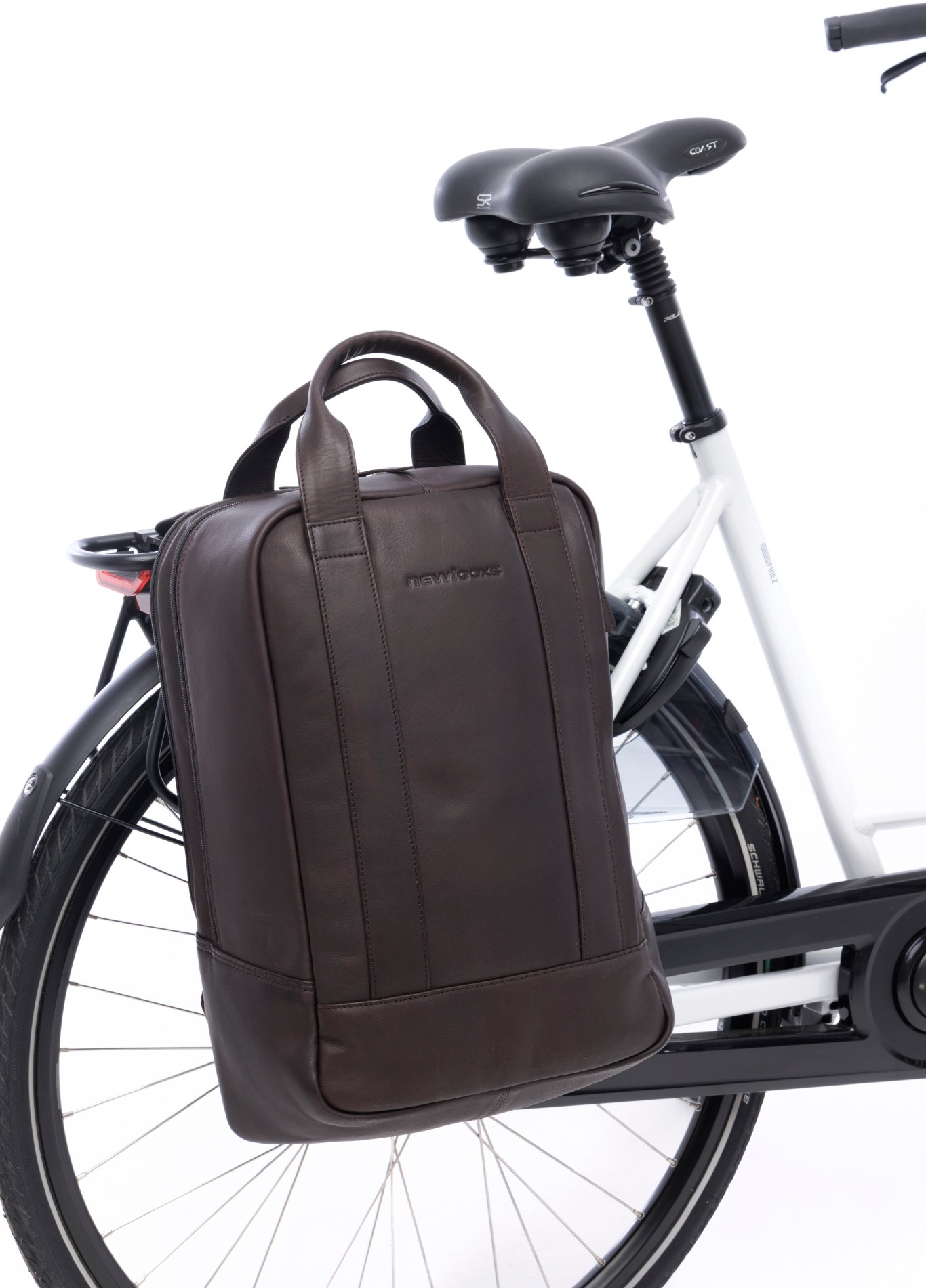 Leren rugzak New Looxs Nevada 20 liter 31 x 16 x 45 cm - Bruin - Afbeelding 9