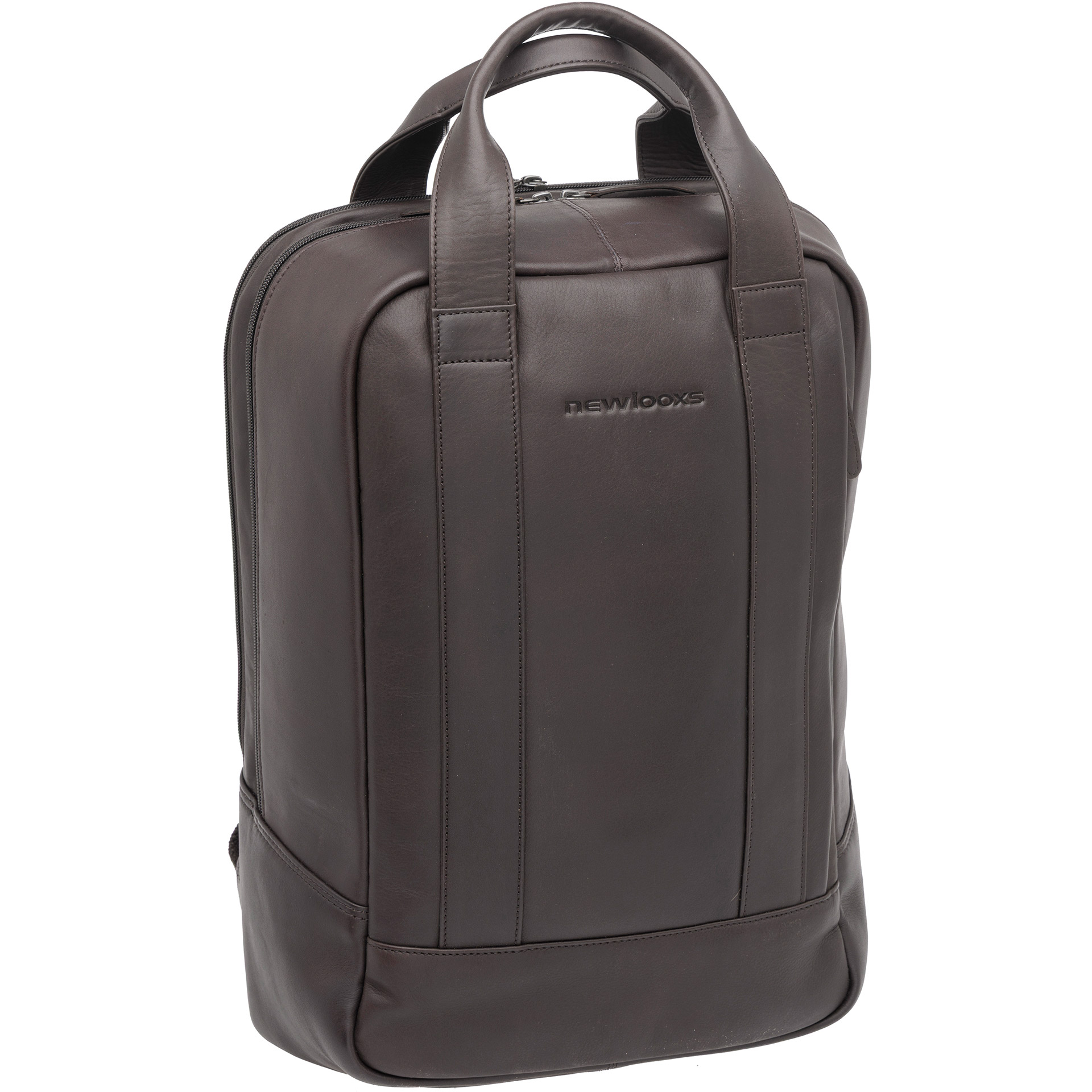 Leren rugzak New Looxs Nevada 20 liter 31 x 16 x 45 cm - Bruin