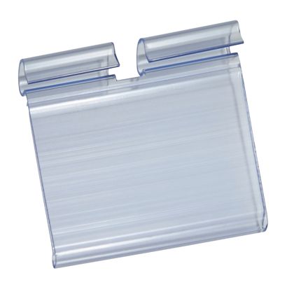 Prijskaarthouder voor displayhaken (100 st.) - 39 mm x 60 mm