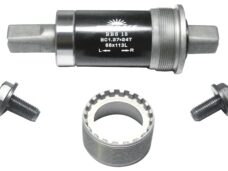 Trapas Sunrace BBS15 staal 68/129 mm - zilver/zwart