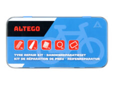 Reparatieset ALTEGO 17-delig voor fietsbanden - in metalen doos