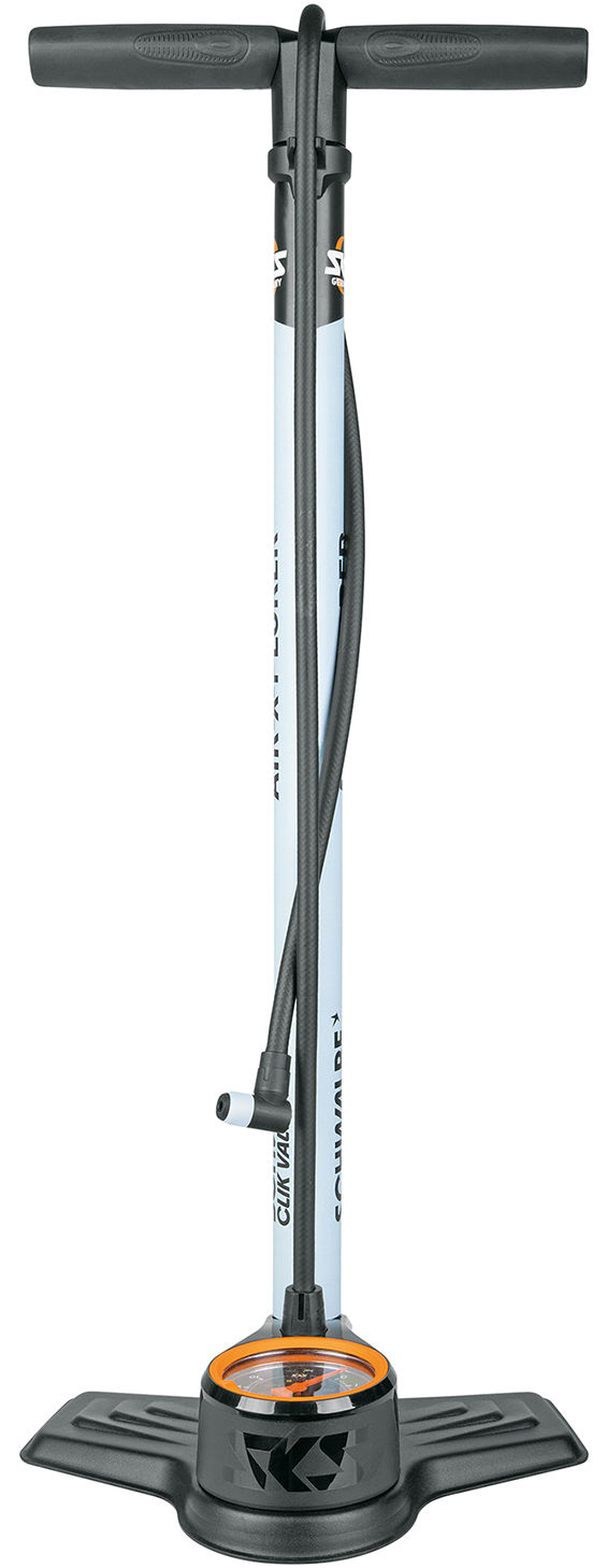 Vloerpomp SKS Air-X-Plorer Clik Valve 10.0, 10 bar - zwart/lichtblauw - Afbeelding 3