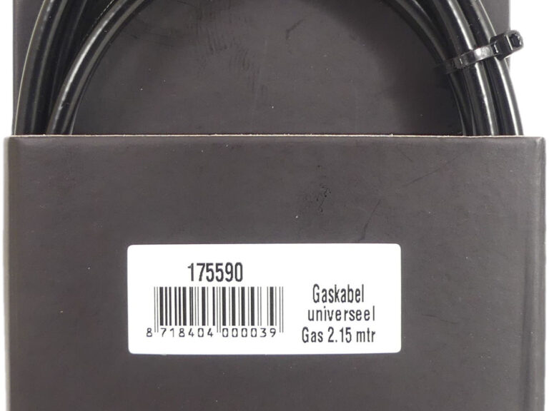 Gaskabel Edge universeel 1700mm / 2250mm verzinkt - zwart
