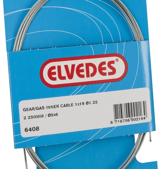 Versnellings binnenkabel bromfiets Elvedes 6408 - 2.00 meter (op kaart)