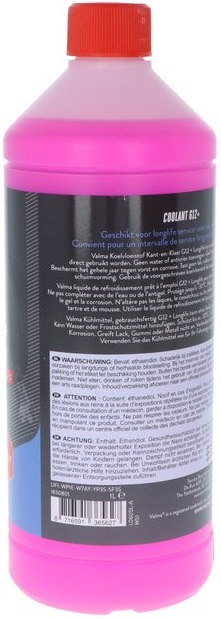 Valma W51 koelvloeistof G12 + Long Life -30°C (1 liter) - Afbeelding 5