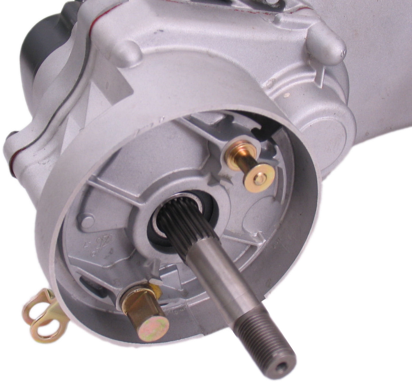 Motorblok compleet China scooter GY6 10 inch wiel met Korte achteras inclusief Carburateur - Afbeelding 6