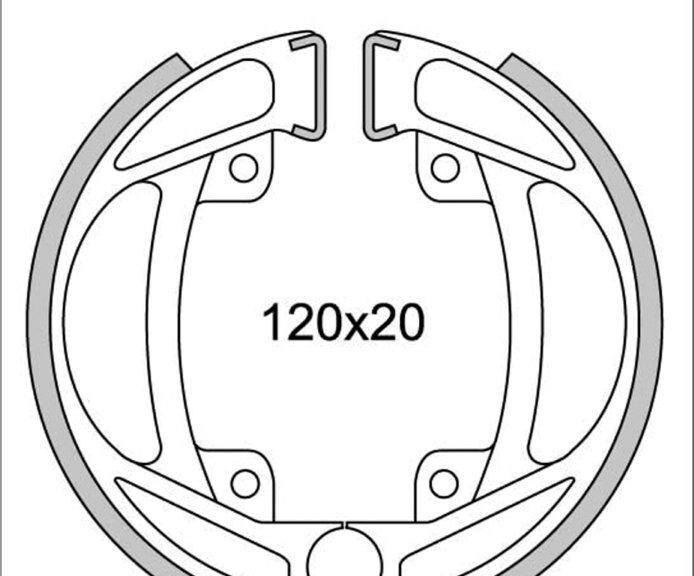 Remsegmentset Newfren GF1125 Kreidler ø120