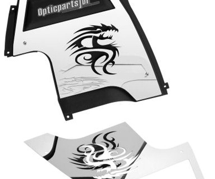 Underseat Piaggio Nrg power aluminium polish dragon