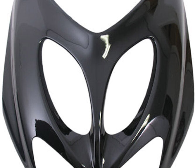 Voorfront boven Yamaha Aerox bj. 2014 zwart metallic