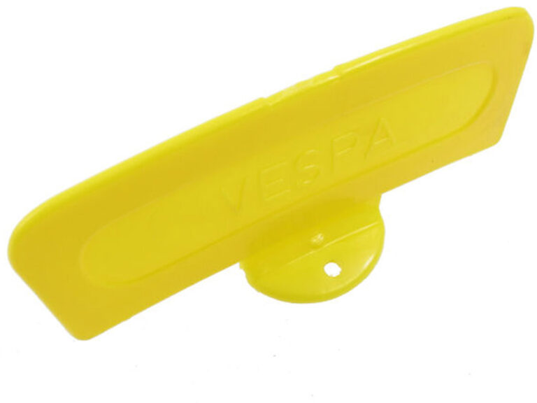 Gele plaat Vespa met PVC voet