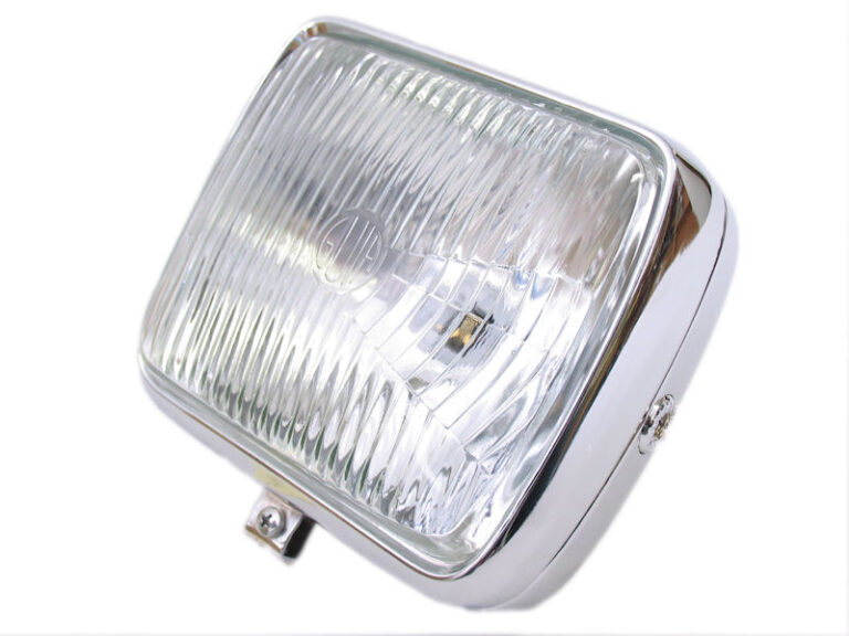 Koplamp Zundapp/ Kreidler vierkant model chroom