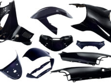 Plaatset 11-delig Edge voor Aprilia SR van bouwjaar 1997 tot 2004 - zwart metallic