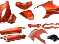 Plaatset 11-delig Edge voor Aprilia SR van bouwjaar 1997 tot 2004 - oranje metallic