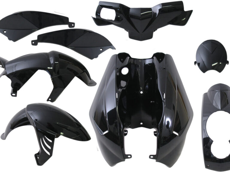 Plaatset 8-delig Edge voor Peugeot Ludix - zwart metallic