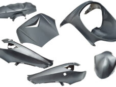 Plaatset 6-delig Edge voor Peugeot Vivacity tot bouwjaar 2008 - anthraciet