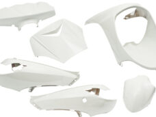 Plaatset 6-delig Edge voor Peugeot Vivacity tot bouwjaar 2008 - glanzend wit