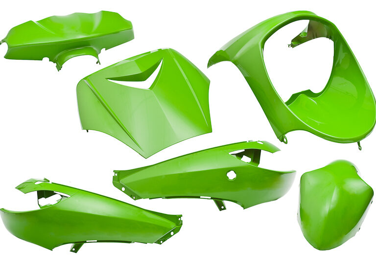 Plaatset 6-delig Edge voor Peugeot Vivacity tot bouwjaar 2008 - kawasaki groen
