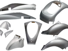 Plaatset 10-delig Edge voor Sym Mio - zilver metallic