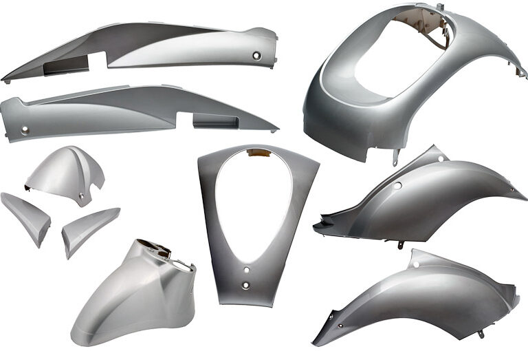 Plaatset 10-delig Edge voor Sym Mio - zilver metallic