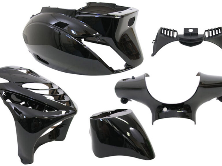 Plaatset 5-delig Edge voor Piaggio Zip-SP vanaf bouwjaar 2000 - zwart metallic