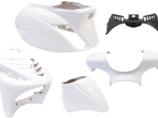 Plaatset 5-delig Edge voor Piaggio Zip-SP vanaf bouwjaar 2000 - glanzend wit