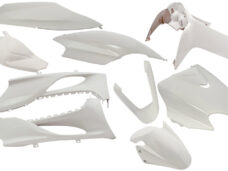 Plaatset 9-delig Edge voor Yamaha Jog R/ MBK Machg - metallic wit