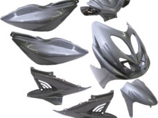 Plaatset 9-delig Edge voor Yamaha Aerox tot bouwjaar 2014 - anthraciet
